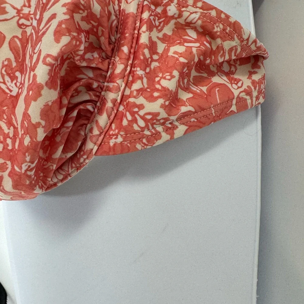 Peony Ruched Sustain Holiday Floral Carnation Print‎ S